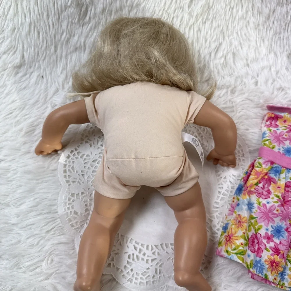 American Girl Bitty Baby Doll Blonde Hair Blue Eyes 2013 Unbranded Outfit